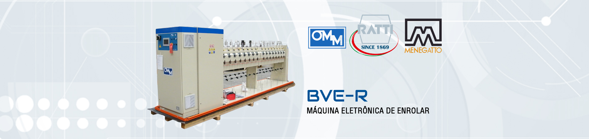 Ratti Luino: Conheça a máquina eletrônica BVE-R de enrolar desenvolvida para bobinas flangeadas